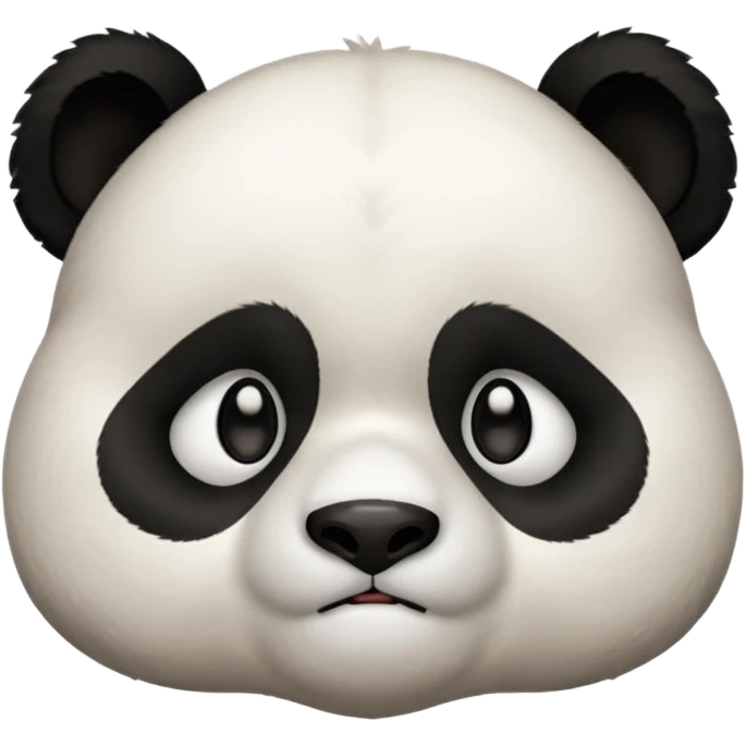 Grumpy panda emoji