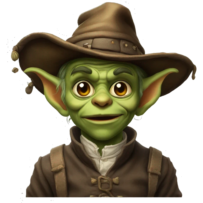 Goblin con cappello e baffi messicani emoji