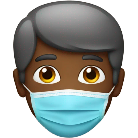 A father with  mask emoji