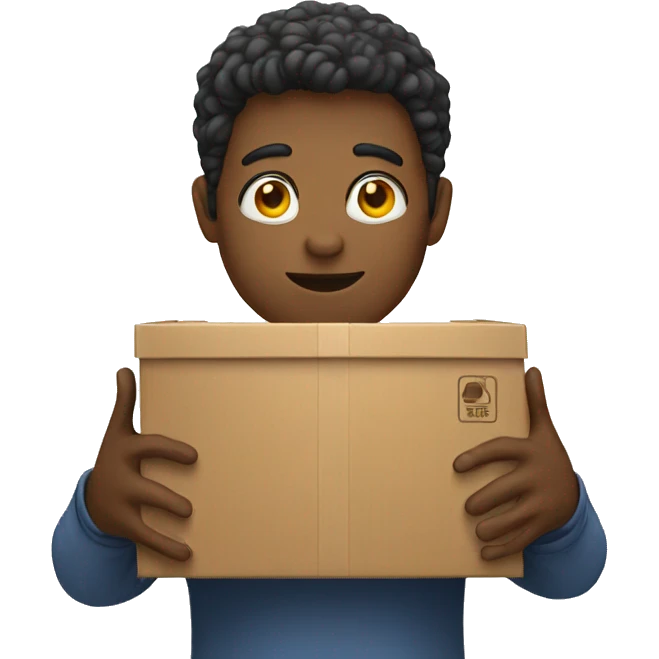person hold box emoji