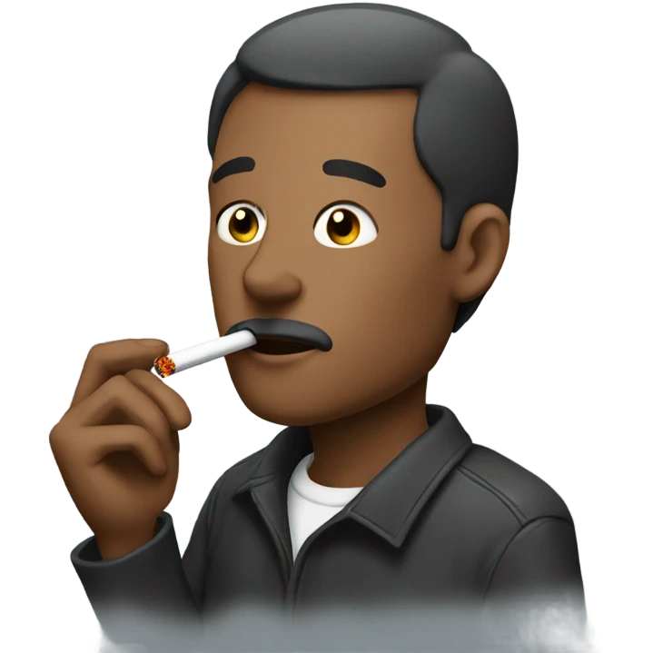 Man smoking a cigarette  emoji