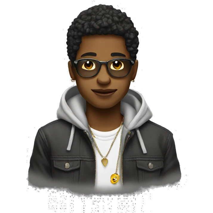 cool urban boy emoji