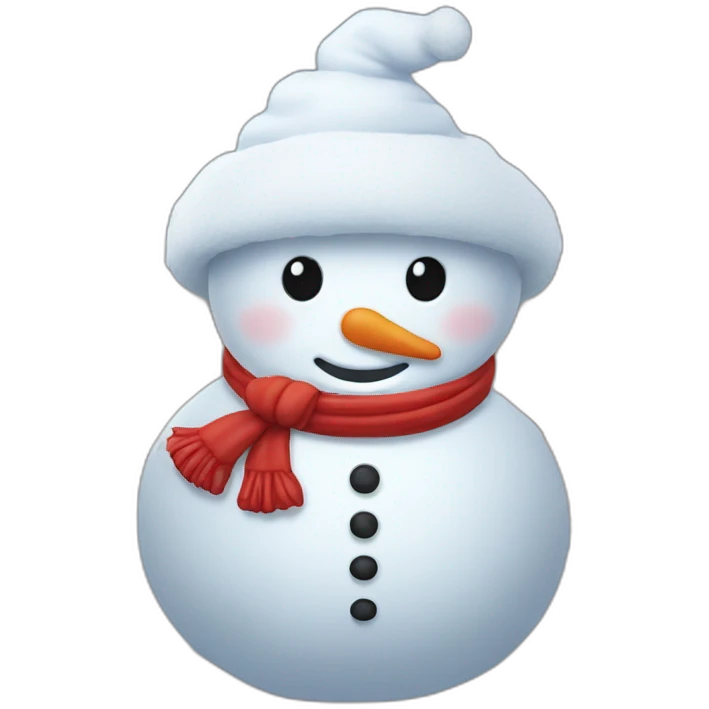 Bonhomme de neige emoji