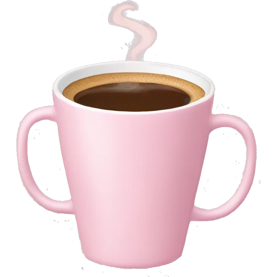 Light pink coffee emoji