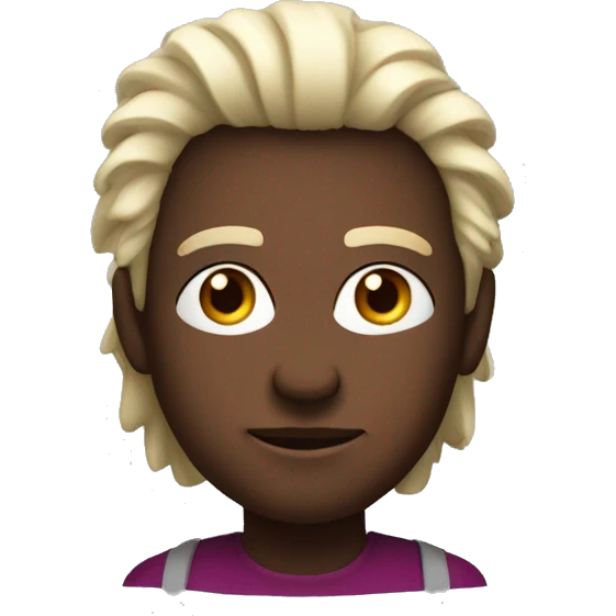 Color de pelo vino color de piel trigueña con brakes  emoji