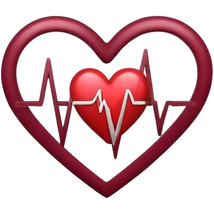 heart with heartbeat Burgundy emoji