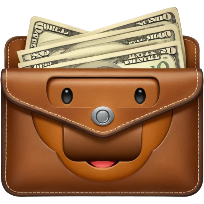 wallet with money emoji