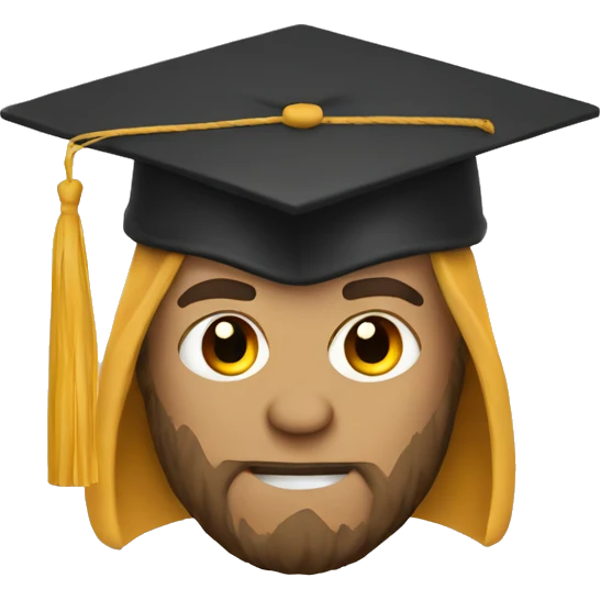 viking in graduation cap emoji