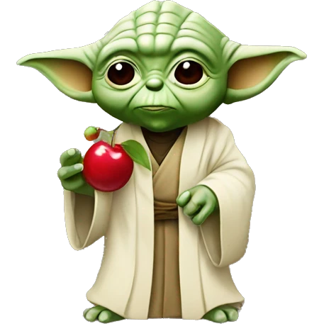 yoda with cherry emoji