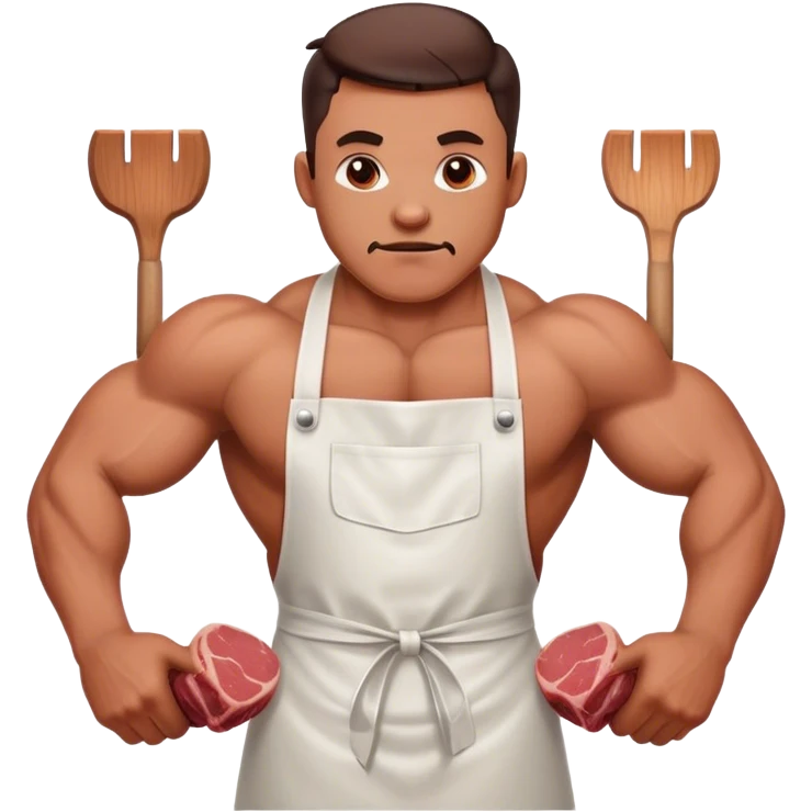 Meat man emoji