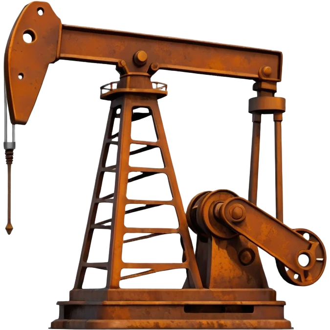 нефтекачалка реалистично минимализм emoji