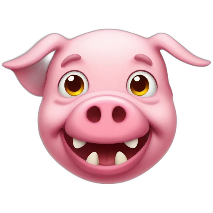 evil pig emoji