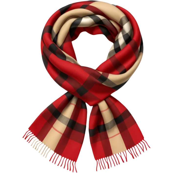 burberry type scarf emoji