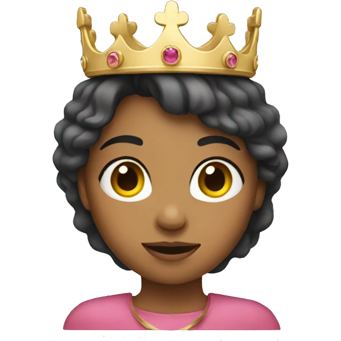 girl with crown emoji
