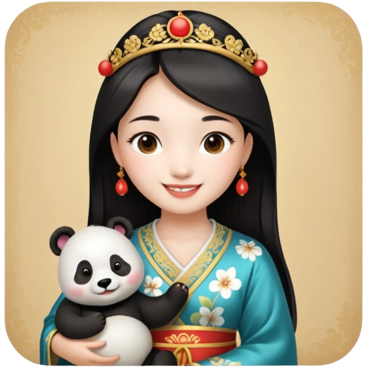 princesse chinoise panda emoji