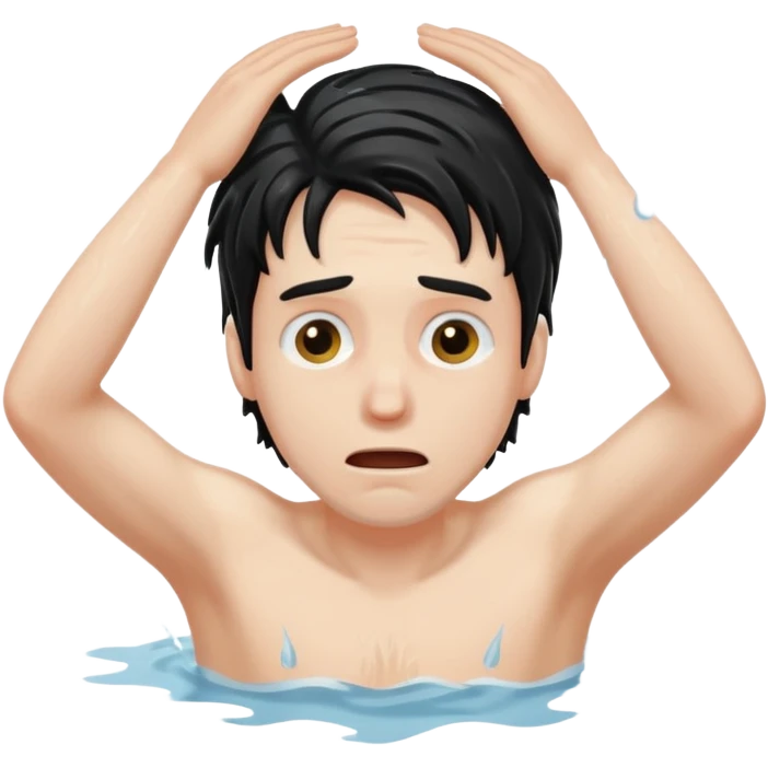man drowning emoji