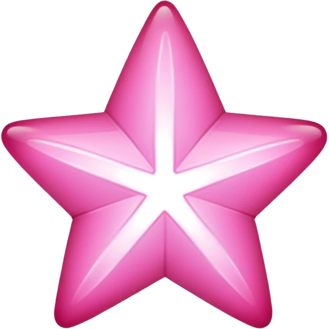 Pink star emoji