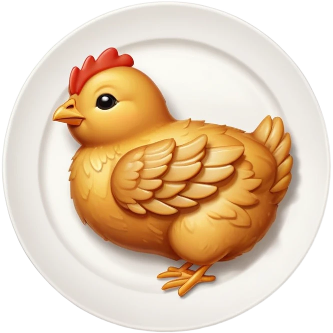 Sleeping baby chicken wing emoji