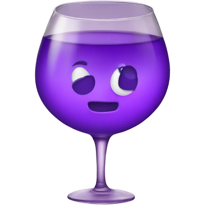 Drinking purple sprite emoji