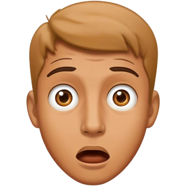 Hombre asombrado  emoji
