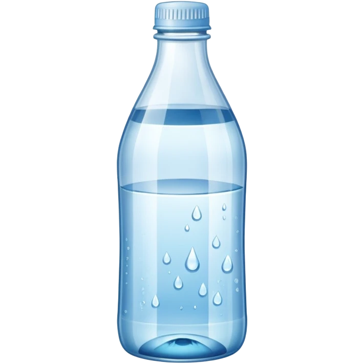 a bottle mineral water emoji