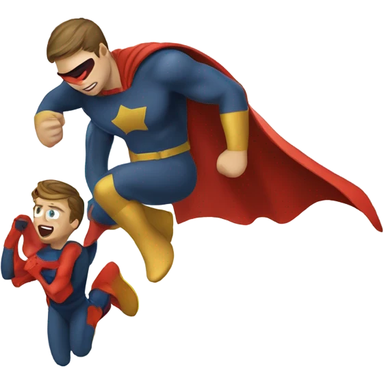 Super hero saving Max emoji