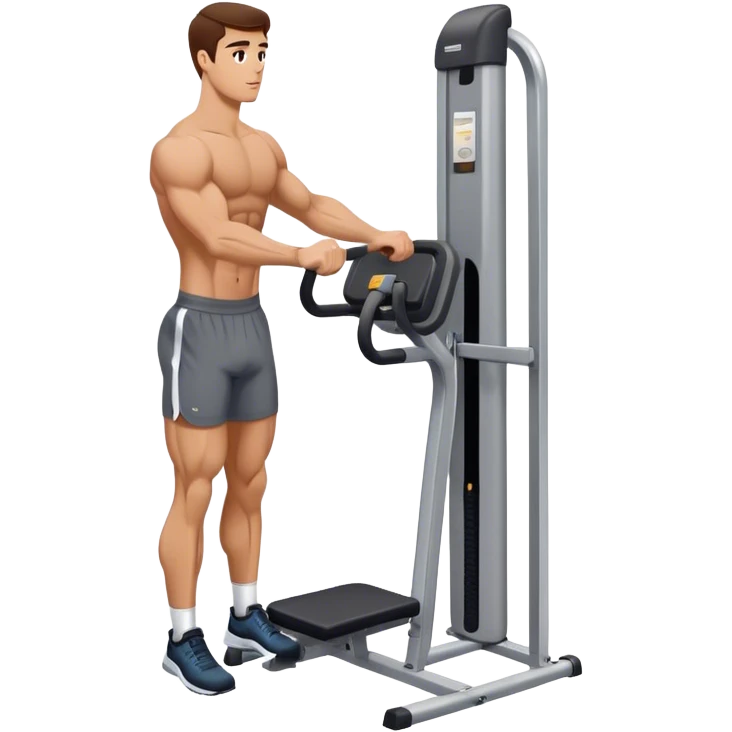 how to use gym calf-raise machine emoji