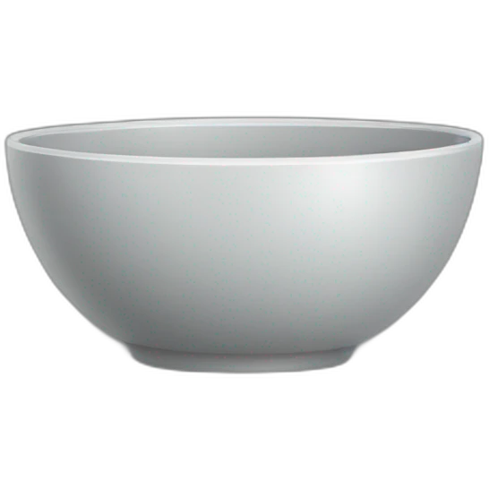 empty grey bowl emoji