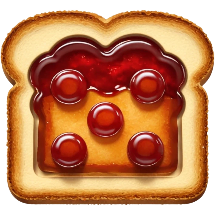 toasts withjam on top emoji