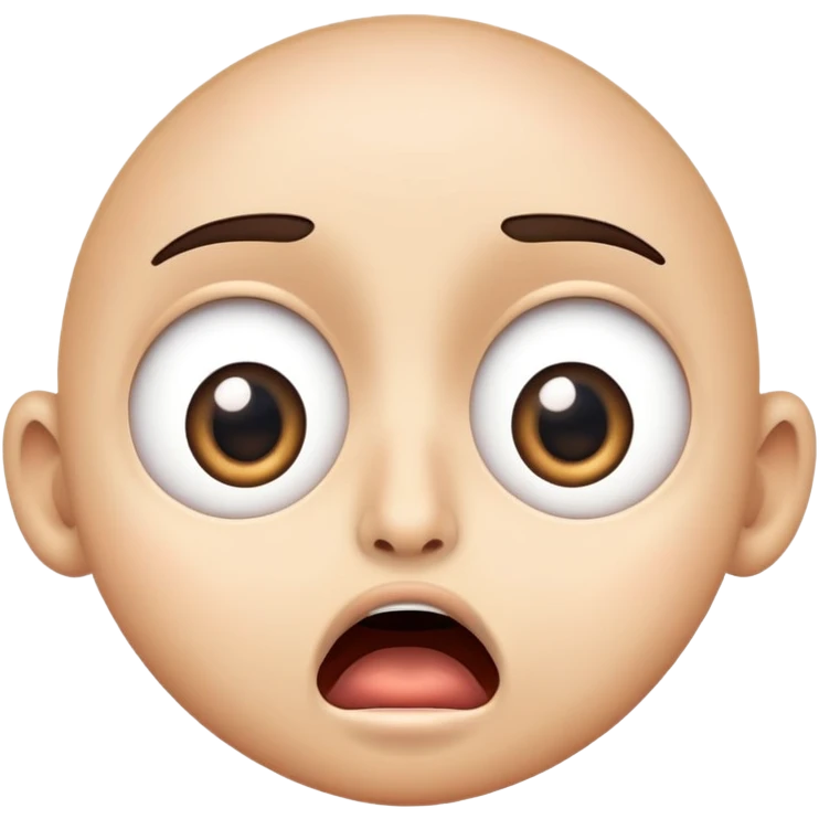 Surprised face with wide eyes and open mouth emoji