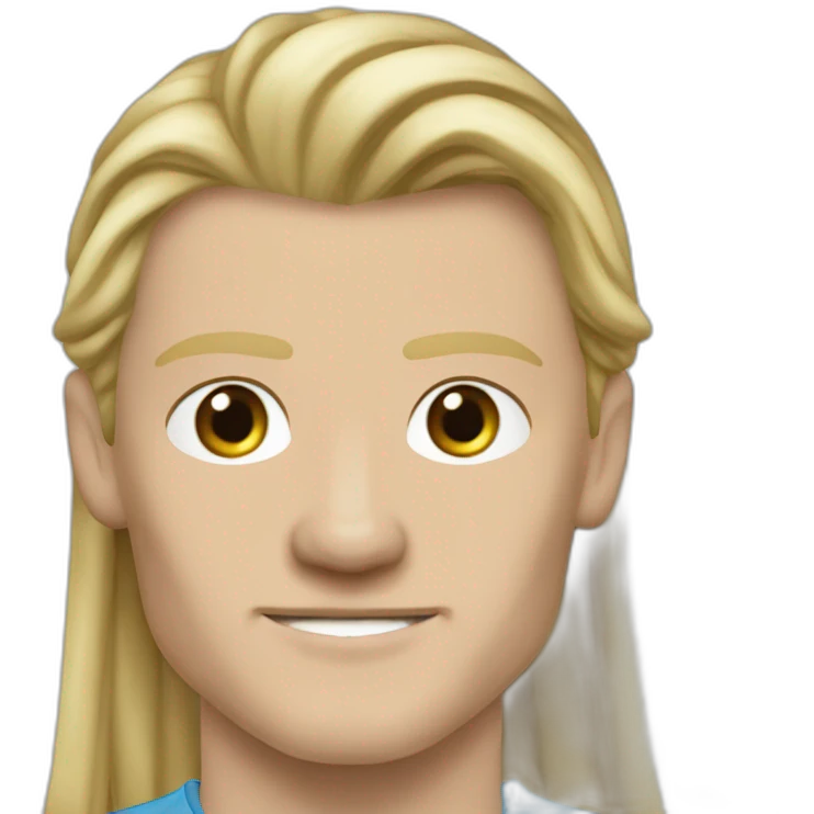erling haaland, man city, soccer, long hair emoji