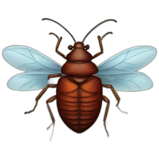 bedbug with wings emoji