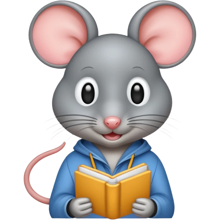 student mouse emoji