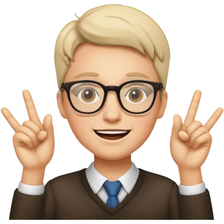 祝賀成功 by Cute招sir (with glasses) emoji