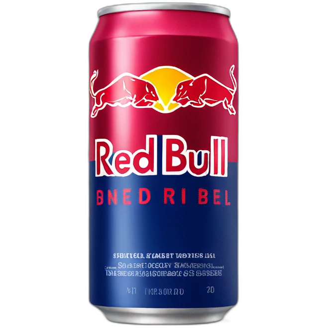Red bull drink emoji