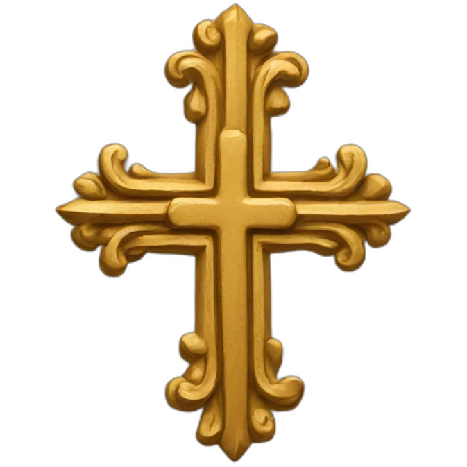 croix dans carnet emoji