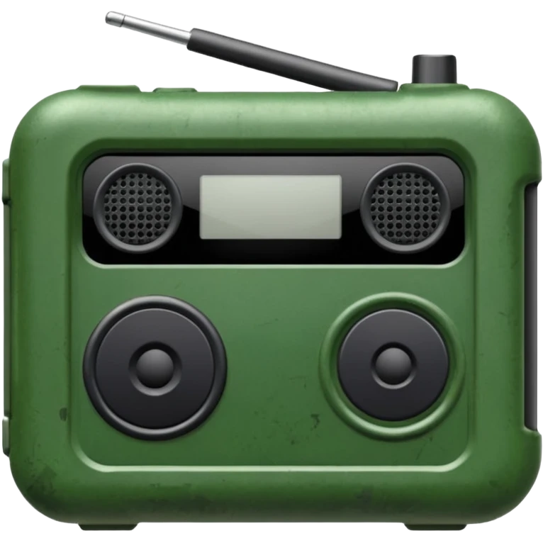 Army talkie with green casing
 emoji