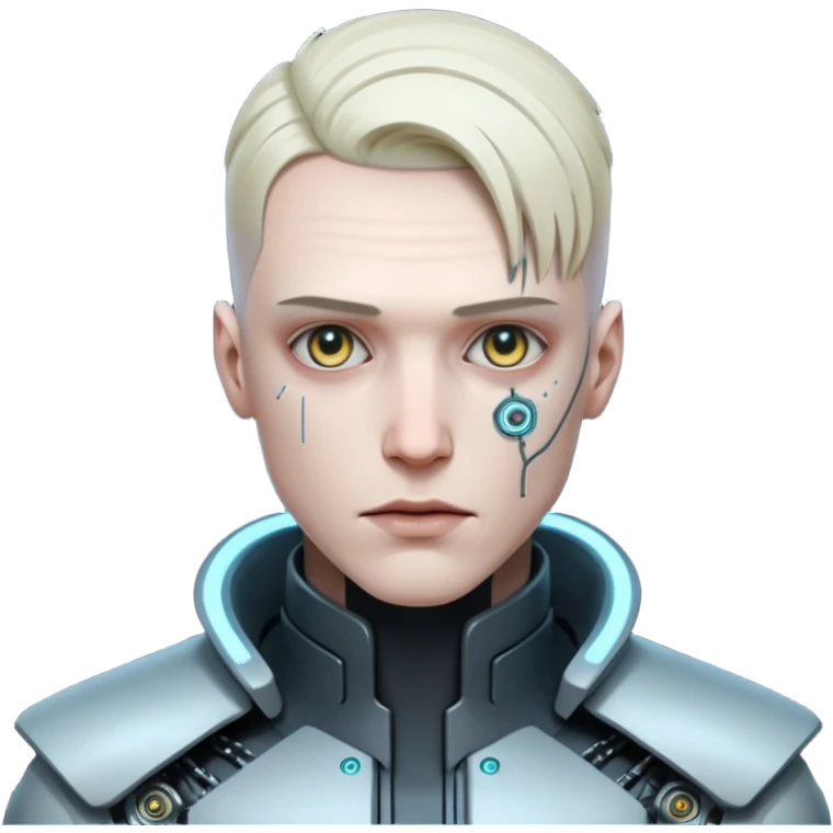 Cyberpunk man head emoji
