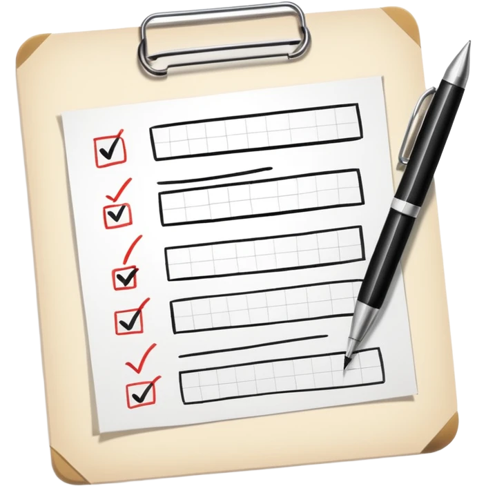 todo list with checkboxes emoji