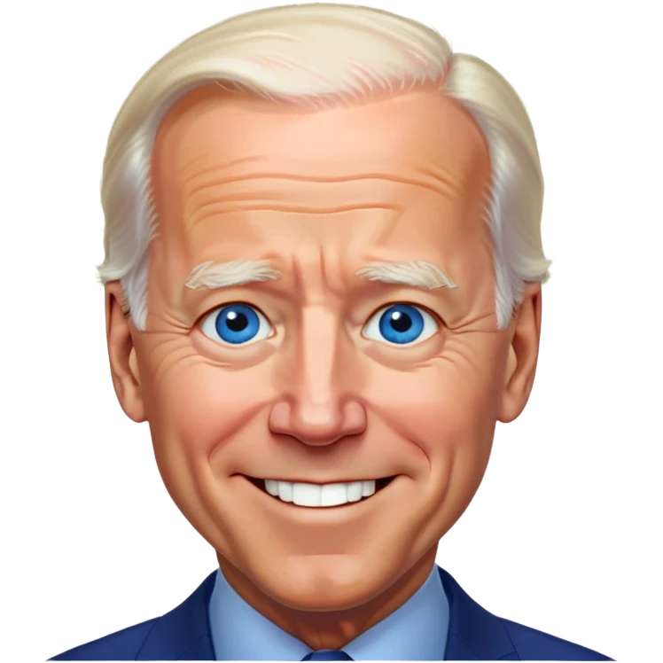 Joe Biden blue eyes smiling  emoji