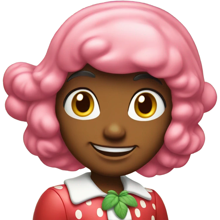 retro strawberry shortcake character emoji