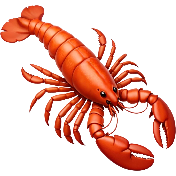 White lobster emoji