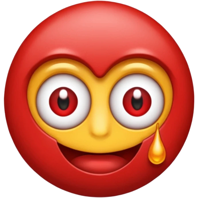 Un emoji como sonrojado y mordiéndose el dedo  emoji