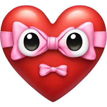 Heart with bow  emoji