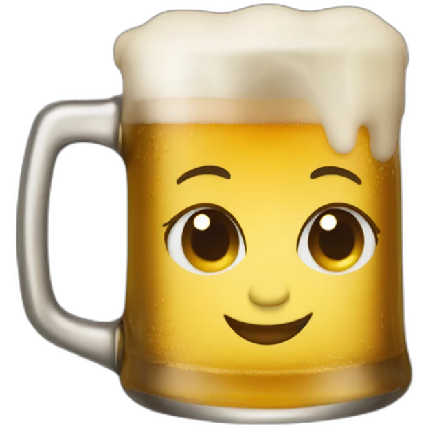 Christelle puech boit une biere emoji
