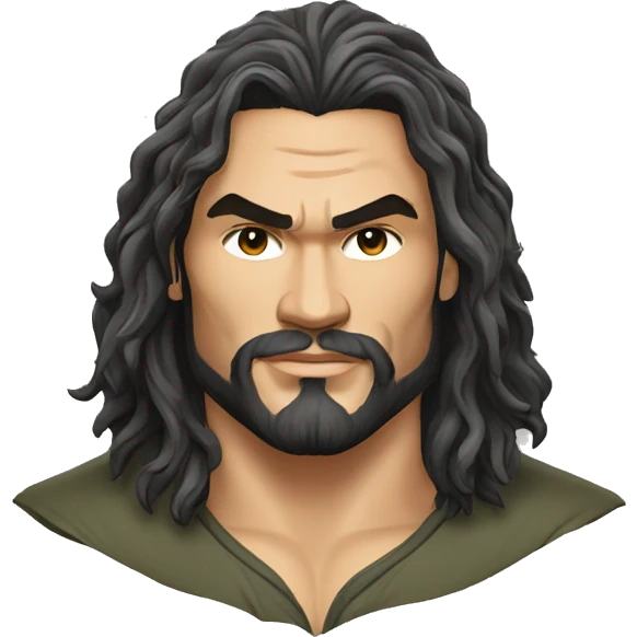 realistic jason momoa wearing tee emoji