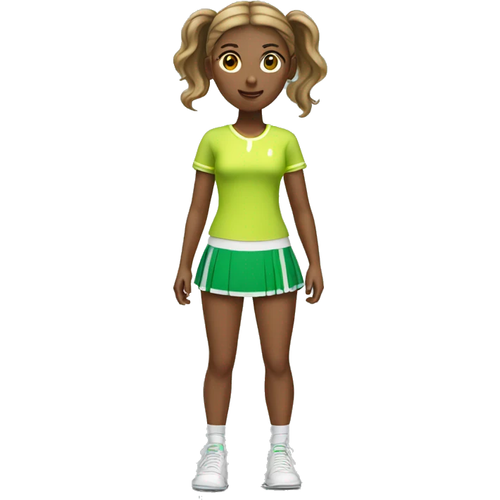 tennis mini skirt girl emoji