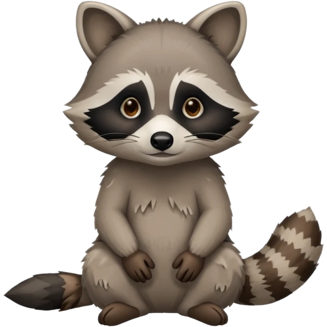 Raccoon being homeless  emoji