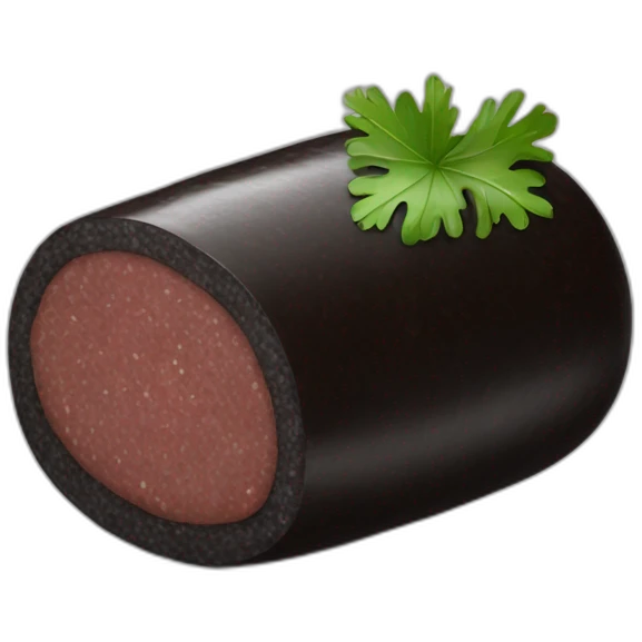black pudding food emoji