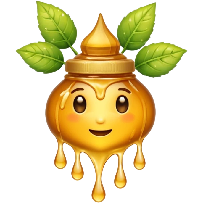 Plant made of honey emoji
